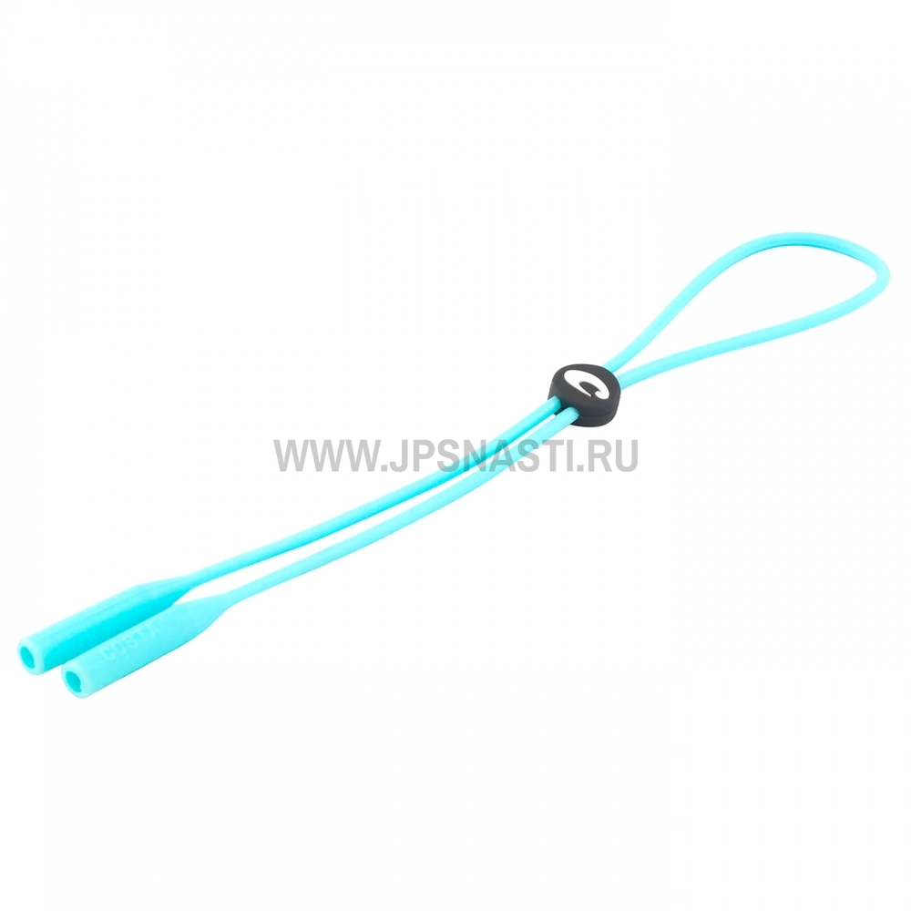 Шнурок для очков Costa Del Mar Bowline Silicone Retainer, light blue, регулируемый