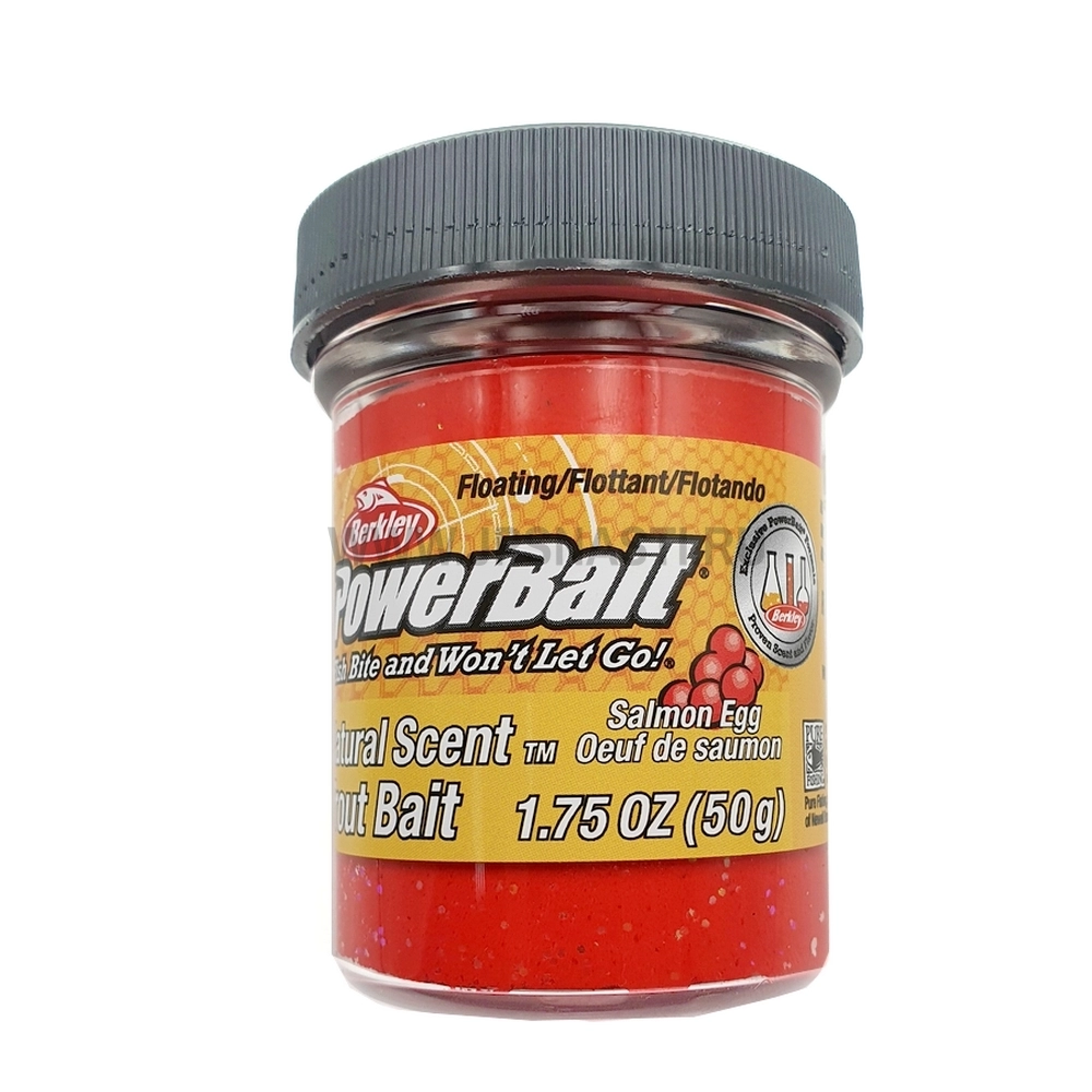 Паста форелевая Berkley PowerBait Select Trout Bait, красная с блестками, икра