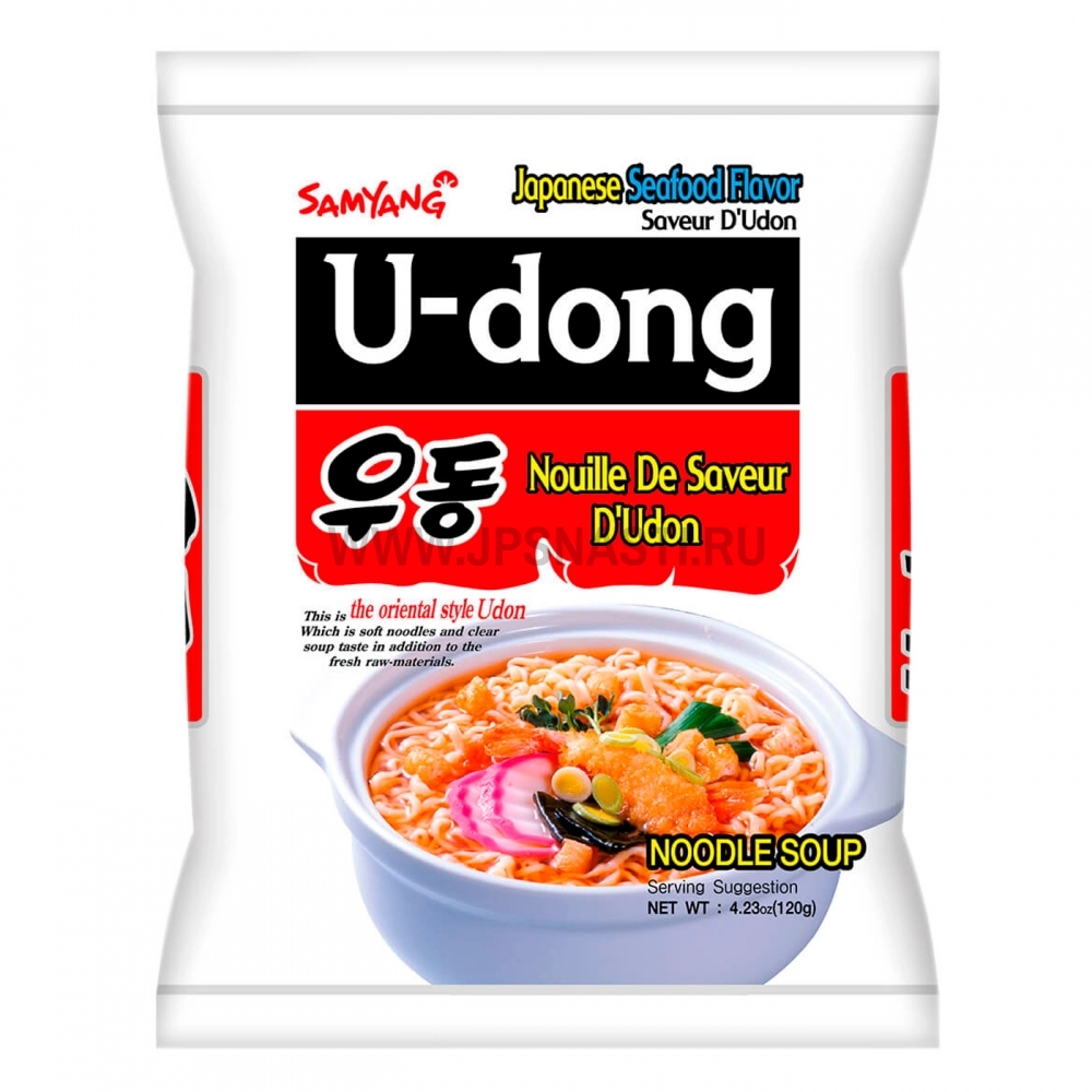 Лапша быстрого приготовления Samyang U-Dong, рамэн, 120 гр