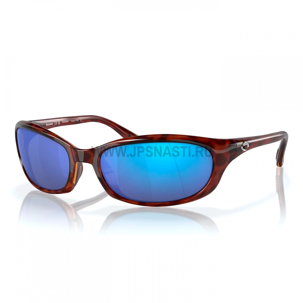 Очки поляризационные Costa Del Mar Harpoon 580G, S, narrow fit, tortoise/blue mirror