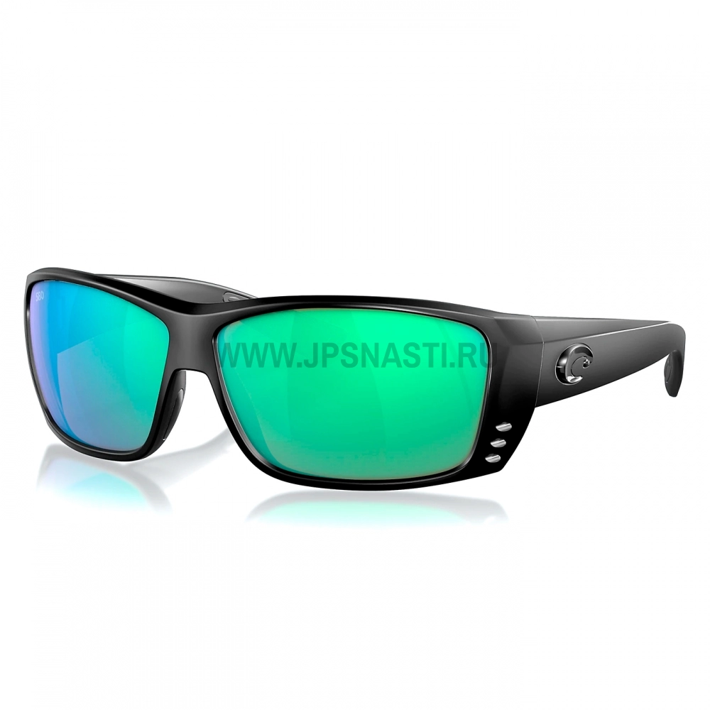 Очки поляризационные Costa Del Mar Cat Cay 580G, M, regular fit, blackout/green mirror