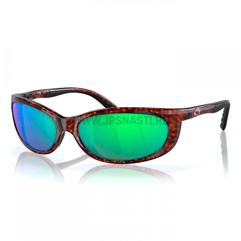 Очки поляризационные Costa Del Mar Fathom 580G, L, narrow fit, tortoise/green mirror