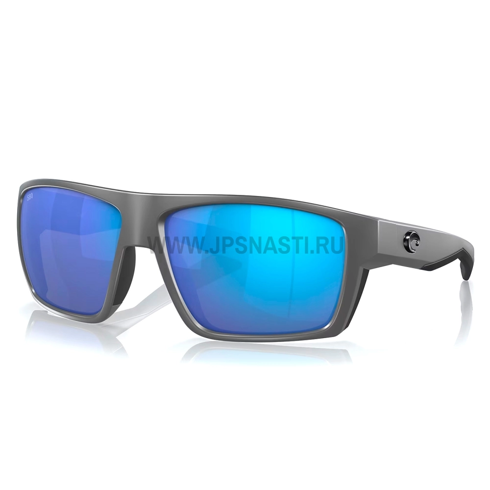 Очки поляризационные Costa Del Mar Bloke 580G, XL, wide fit, matte gray-black/blue mirror