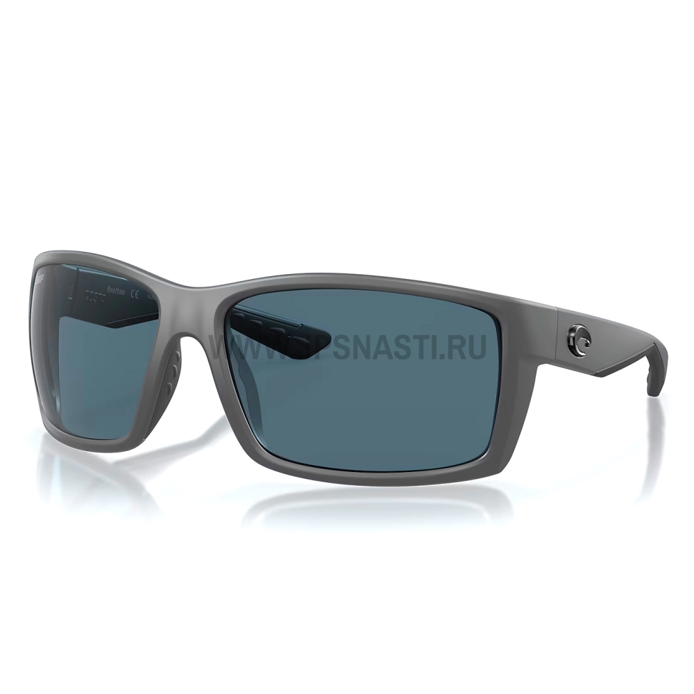 Очки поляризационные Costa Del Mar Reefton 580P, XL, regular fit, matte gray/gray