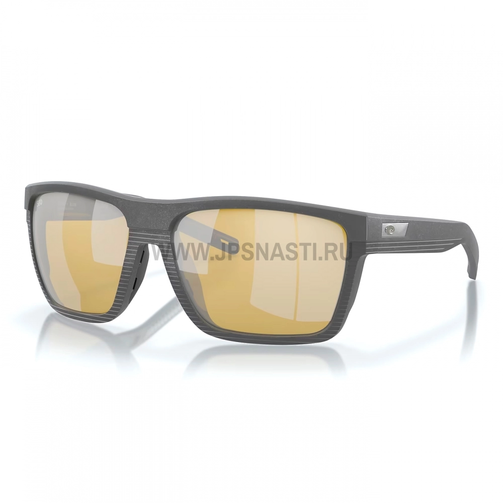 Очки поляризационные Costa Del Mar Pargo 580G, M, wide fit, dark gray/sunrise silver mirror