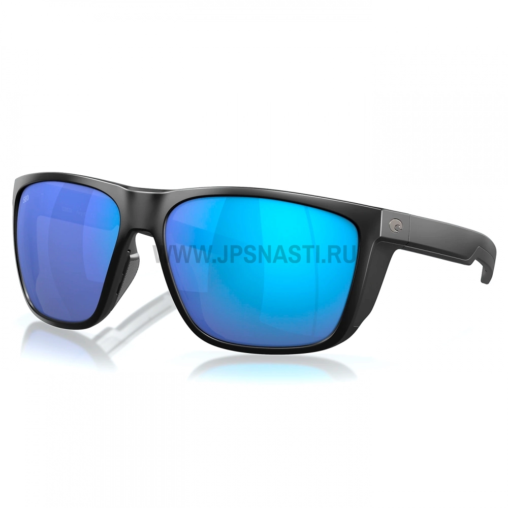 Очки поляризационные Costa Del Mar Ferg XL 580G, XL, wide fit, matte black/blue mirror