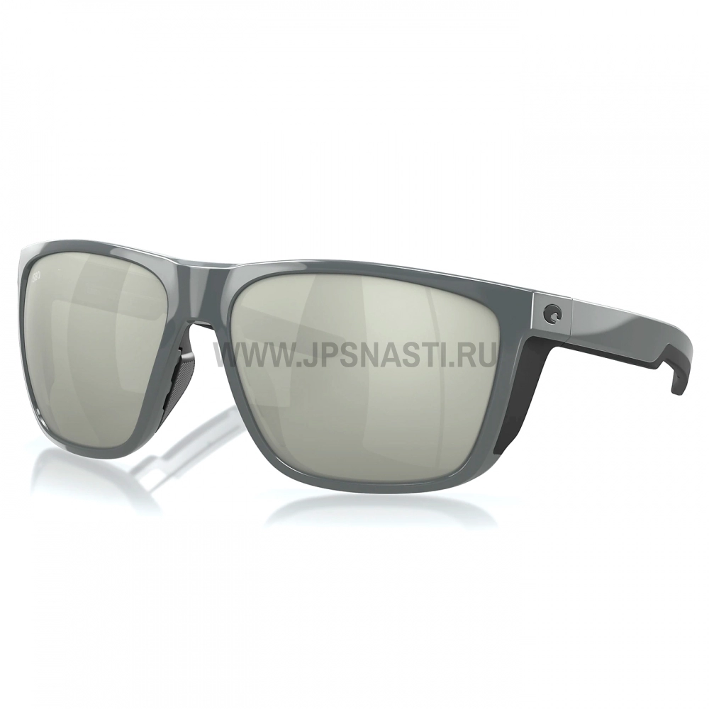 Очки поляризационные Costa Del Mar Ferg XL 580P, XL, wide fit, shiny gray/gray