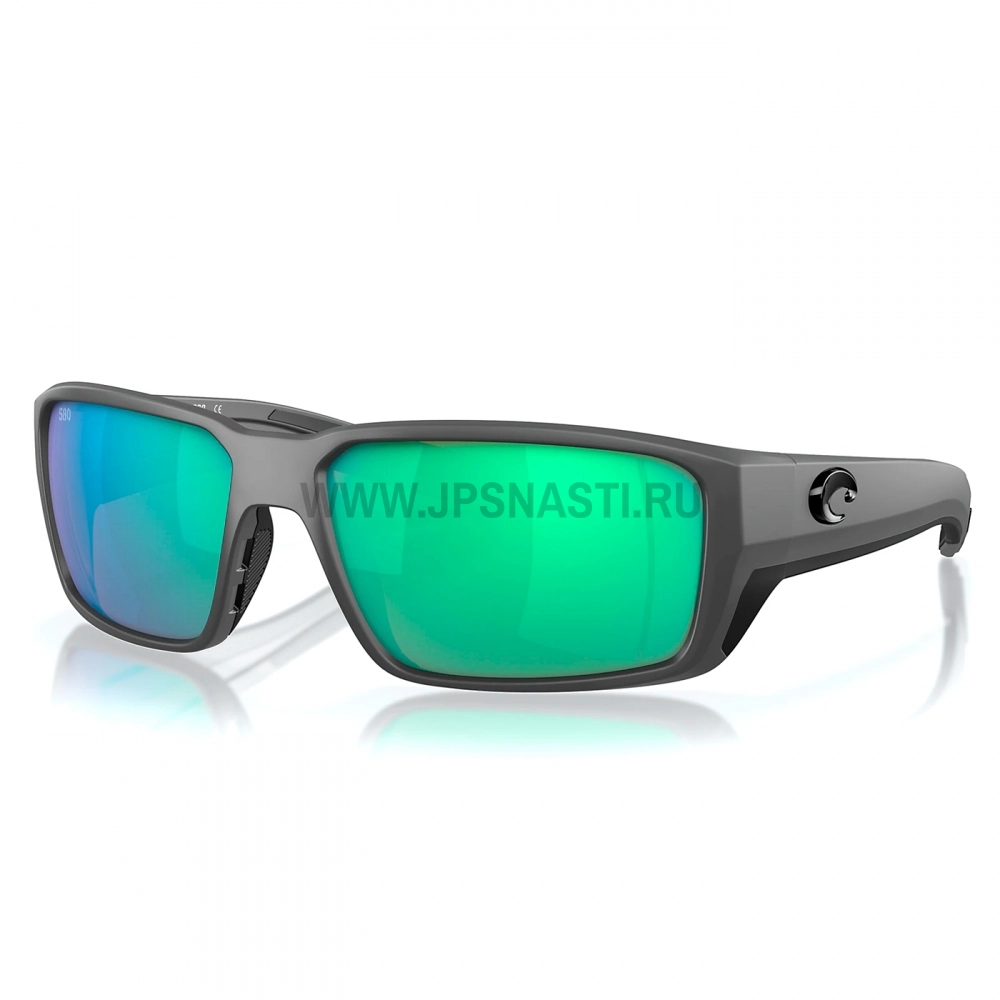 Очки поляризационные Costa Del Mar Fantail PRO 580G, L, regular fit, matte gray/green mirror