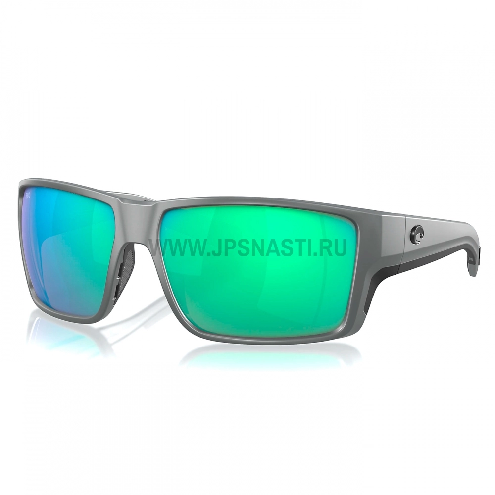 Очки поляризационные Costa Del Mar Reefton PRO 580G, XL, regular fit, matte gray/green mirror