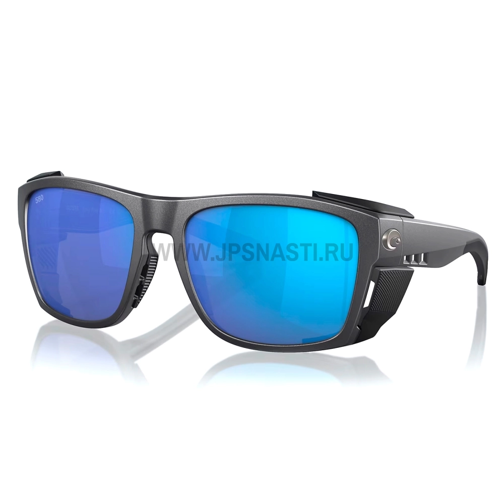 Очки поляризационные Costa Del Mar King Tide 6 580G, XL, wide fit, black pearl/blue mirror