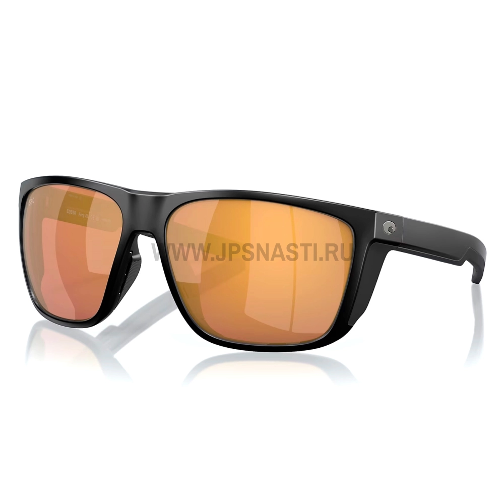 Очки поляризационные Costa Del Mar Ferg XL 580G, XL, wide fit, matte black/gold mirror