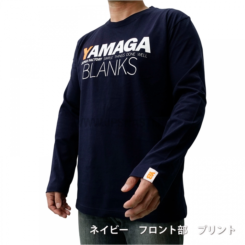 Футболка с длинным рукавом Yamaga Blanks Long Sleeve T-Shirt, navy, M