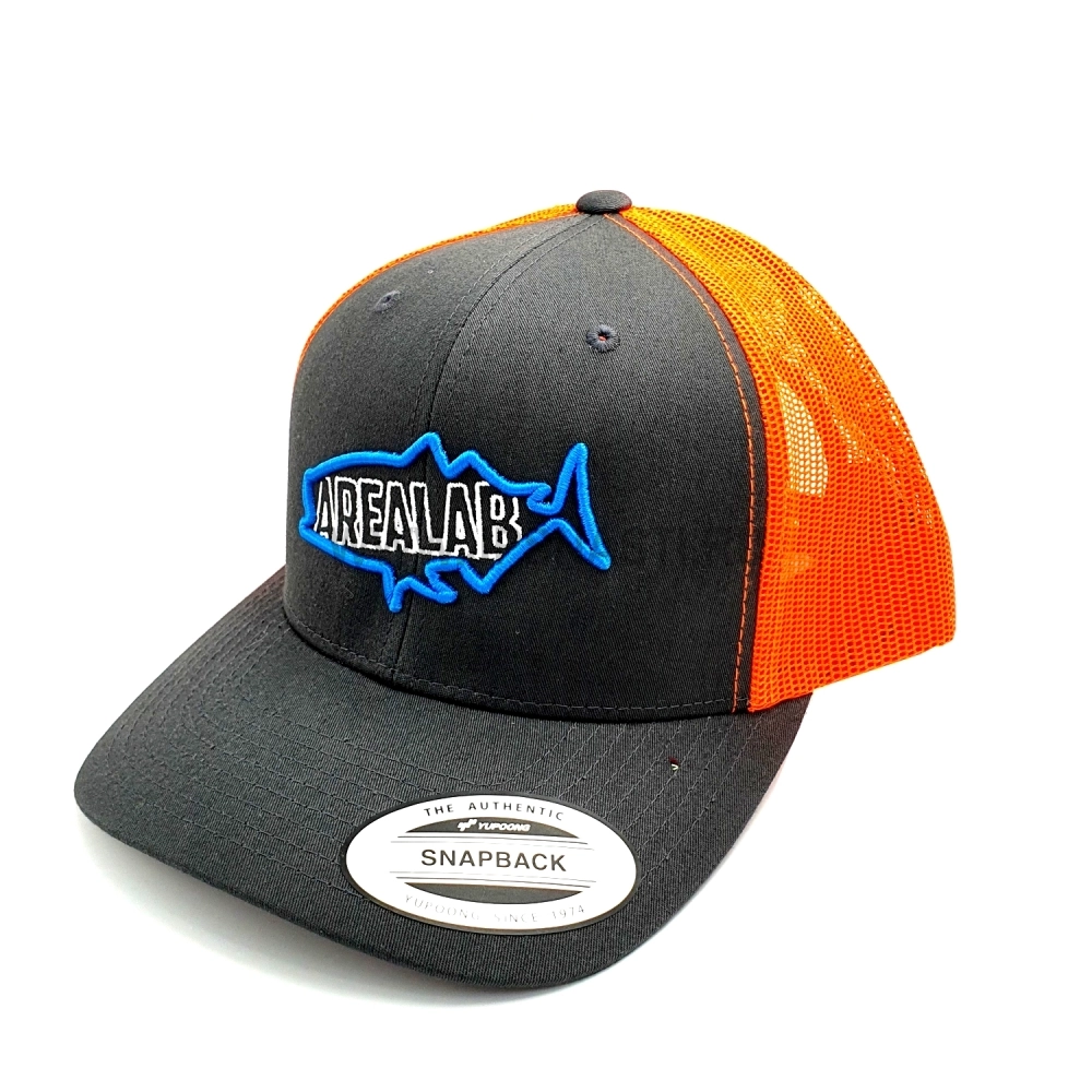 Кепка AreaLab Snapback, серый / оранжевый