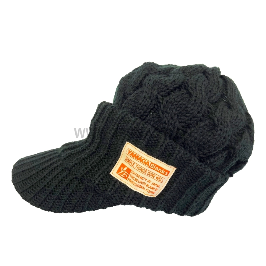 Утепленная шапка с козырьком Yamaga Blanks Knit Cap, Black