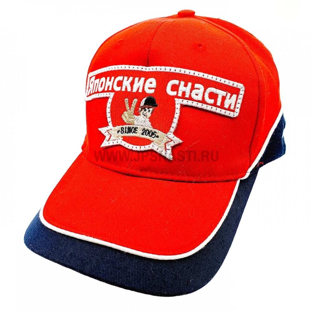 Кепка Японские снасти, classic series, dark blue/red