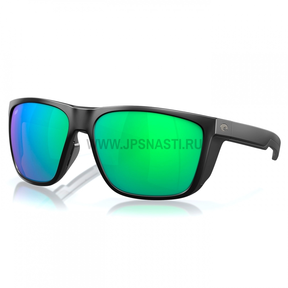 Очки поляризационные Costa Del Mar Ferg XL 580P, XL, wide fit, matte black/green mirror