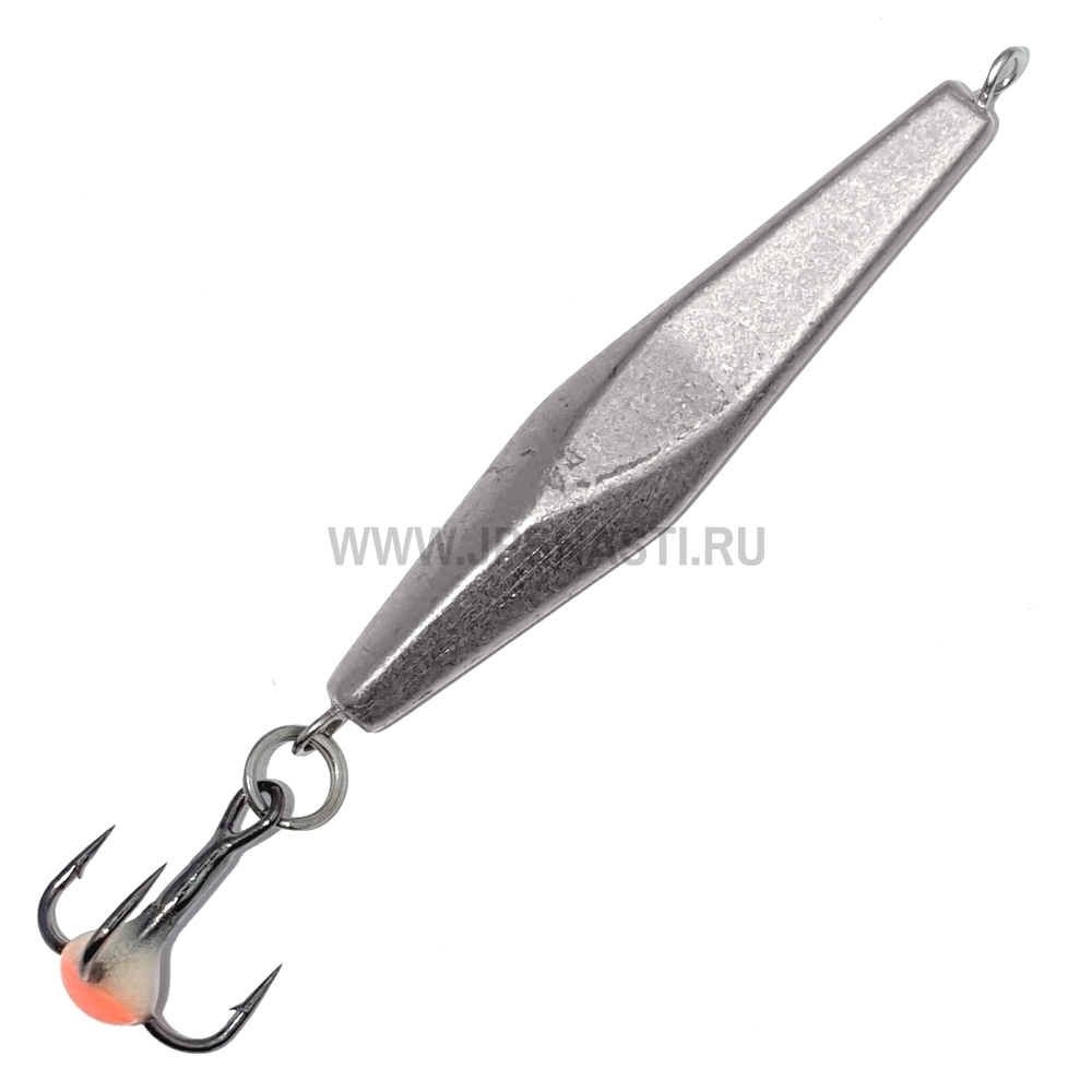 Зимняя блесна MaxFishing Ice "KT YZ" 35 мм (подвес), 3.5 гр, серебро-серебро