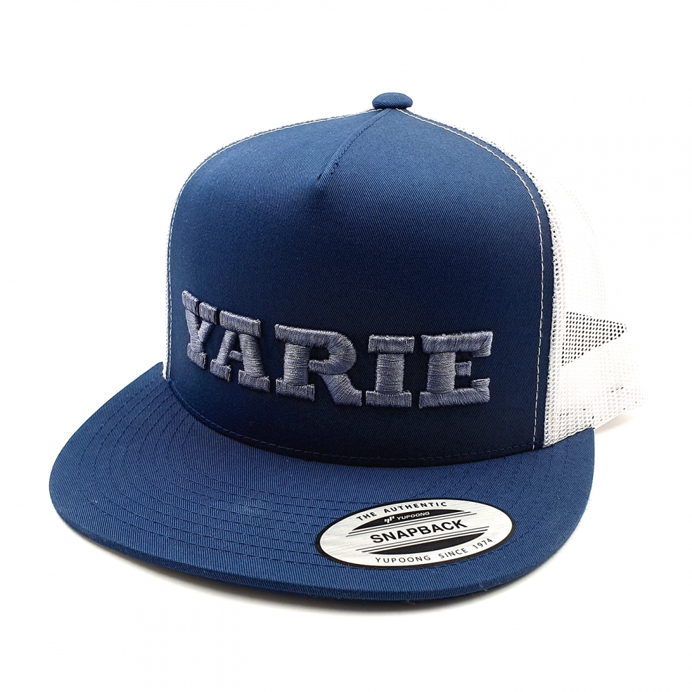 Кепка Yarie №928 Yarie Cap Embroidery Logo Flat Mash, Navy / White