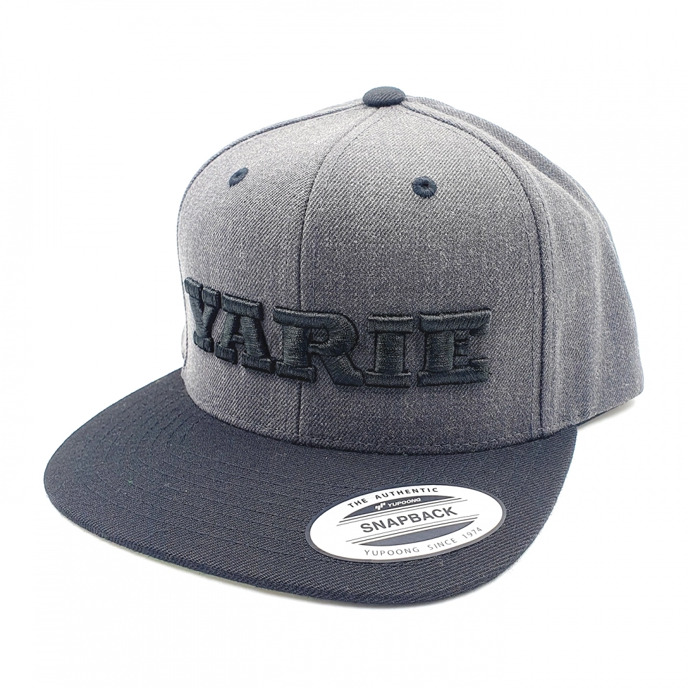 Кепка Yarie №928 Yarie Cap Embroidery Logo Flat, Black / Gray