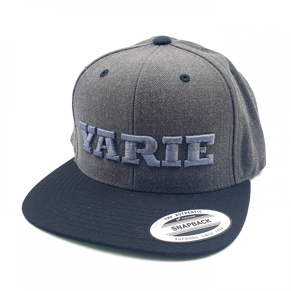 Кепка Yarie №928 Yarie Cap Embroidery Logo Flat, Metall Gun / Black