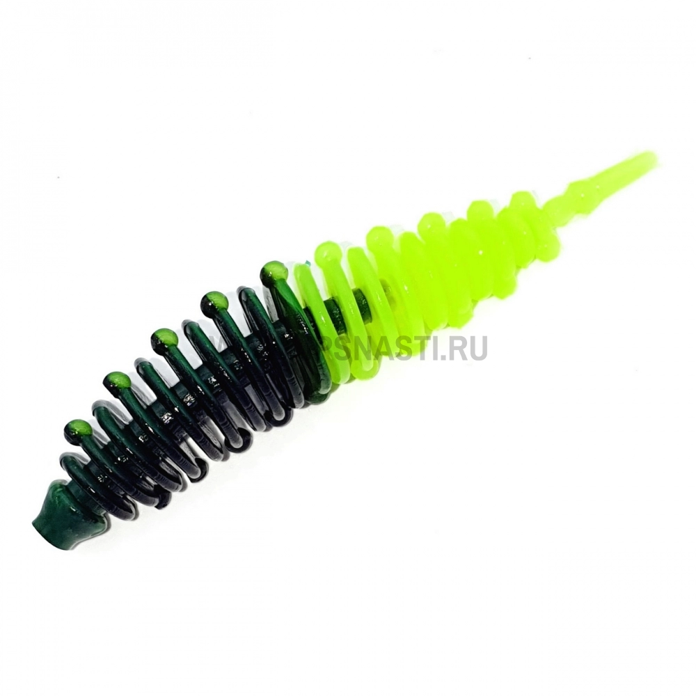 Силиконовые приманки Boroda Baits Ayra Double Color, черный/лимон, сыр