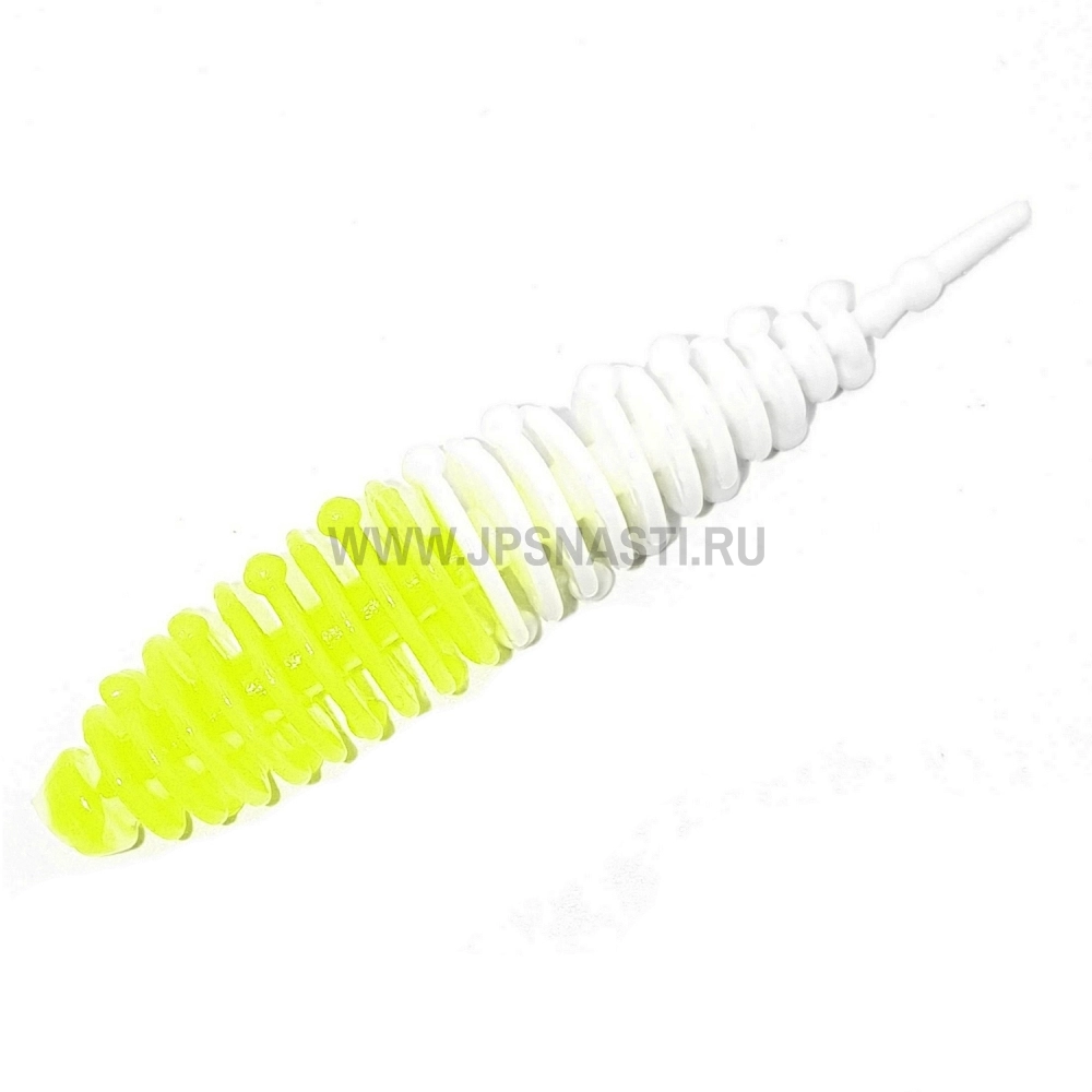 Силиконовые приманки Boroda Baits Ayra Double Color, лимон/белый, сыр