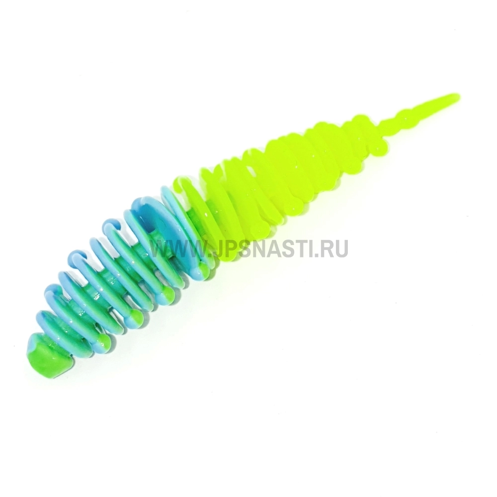 Силиконовые приманки Boroda Baits Ayra Double Color, голубой/лимон, сыр