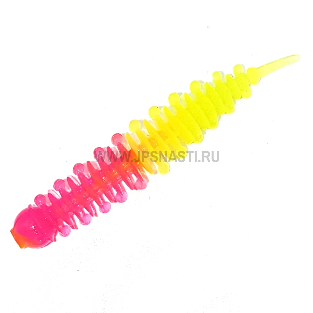 Силиконовые приманки Boroda Baits Ayra Junior Double Color, ярко-розовый/лимон, сыр