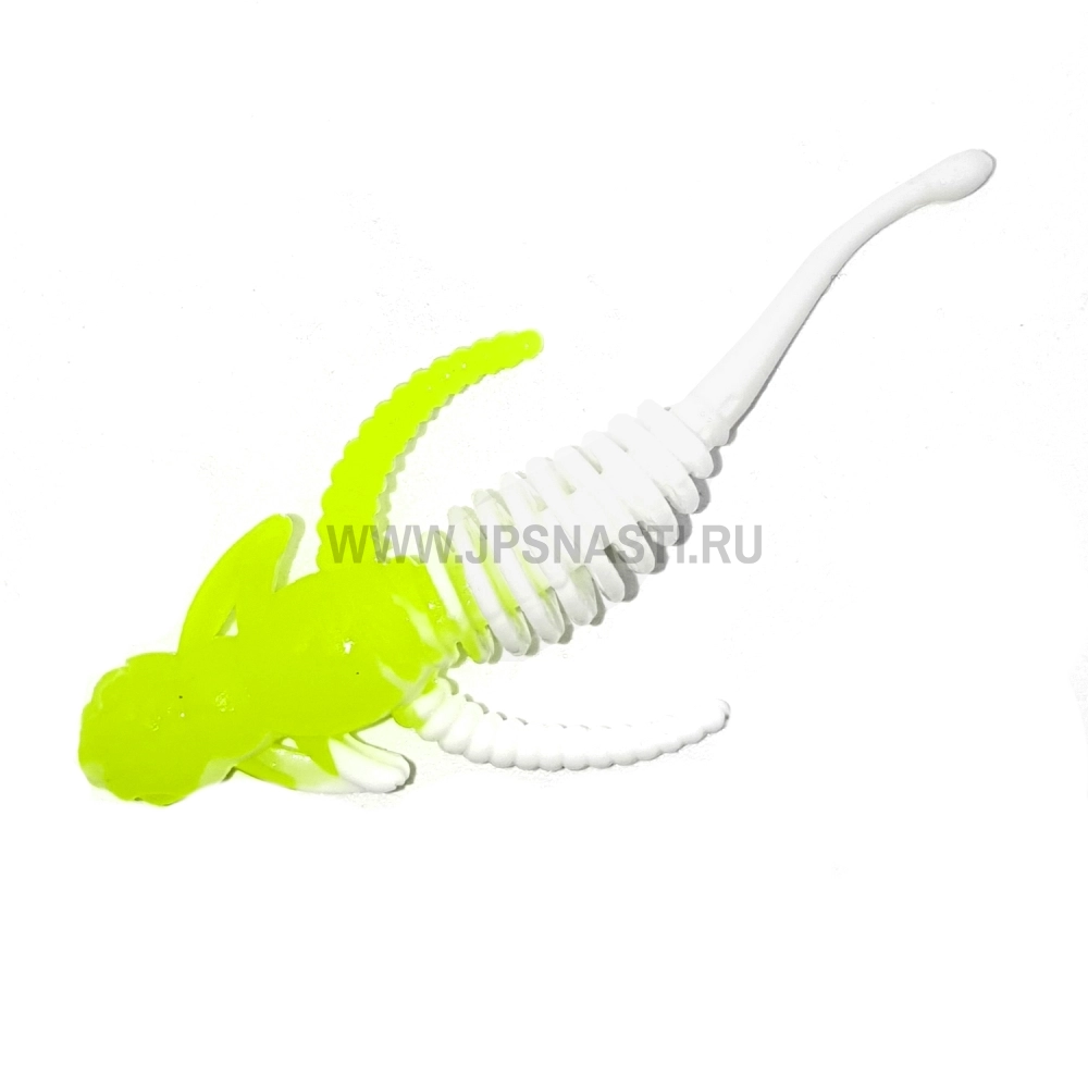 Силиконовые приманки Boroda Baits Caligula Double Color, лимон/белый, сыр