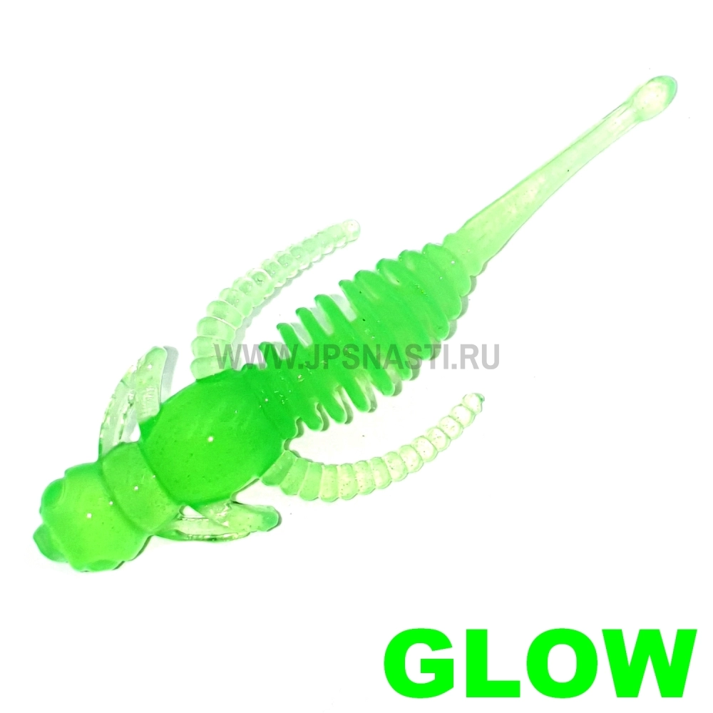 Силиконовые приманки Boroda Baits Caligula, glow зеленый, сыр