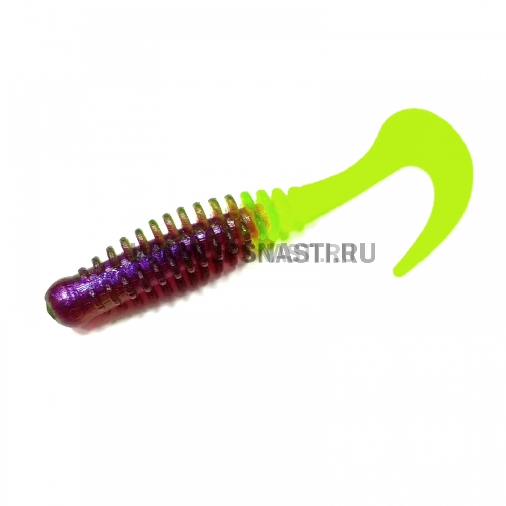 Силиконовые приманки Boroda Baits Phantom 70, violet pearl / lemon, блистер