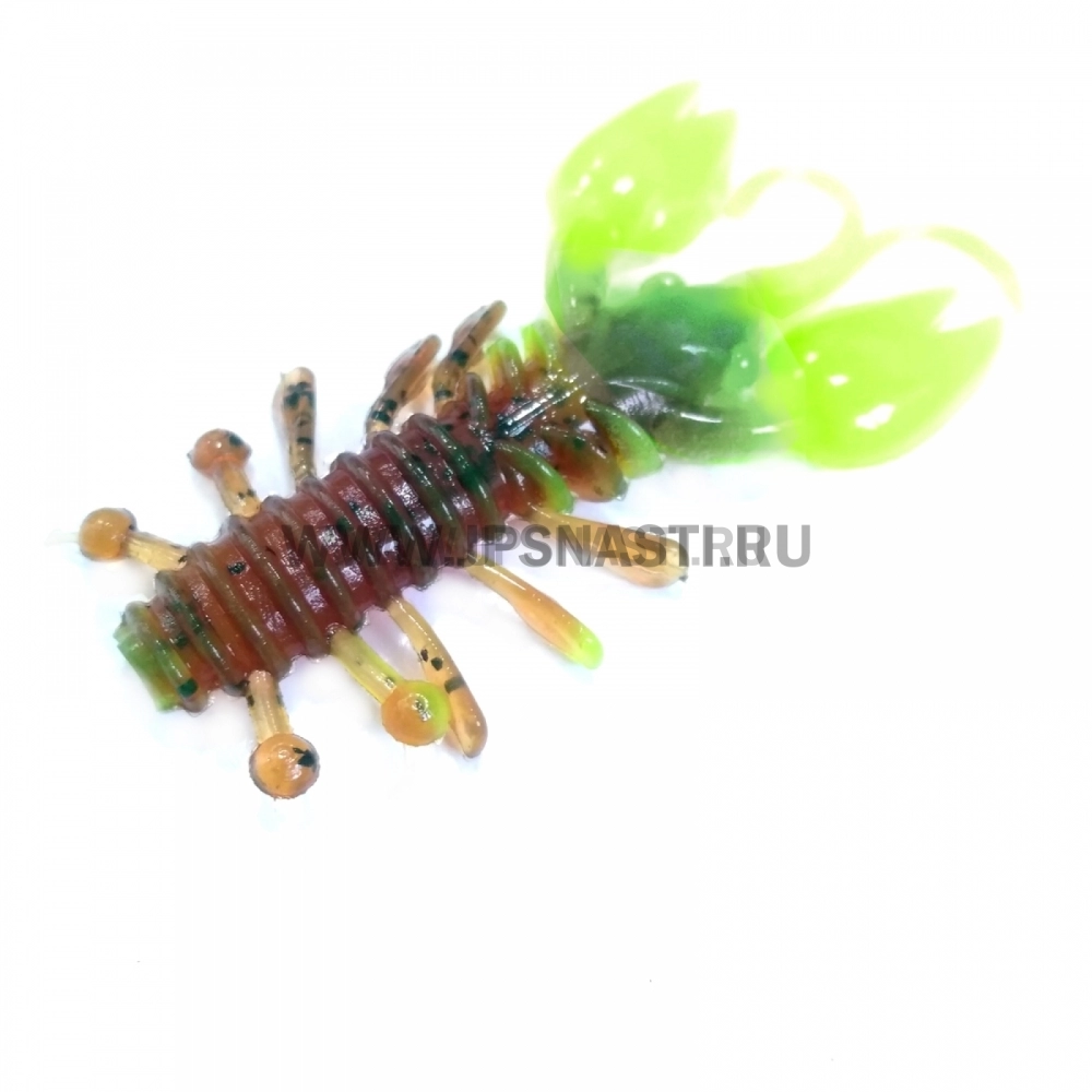 Силиконовые приманки Boroda Baits Crawler 45, машинное масло / лимон, рыба