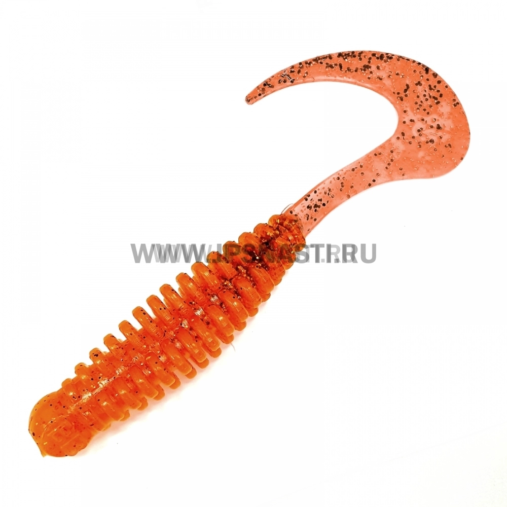 Силиконовые приманки Boroda Baits Phantom 160, 136 Orange & Black Flakes, блистер