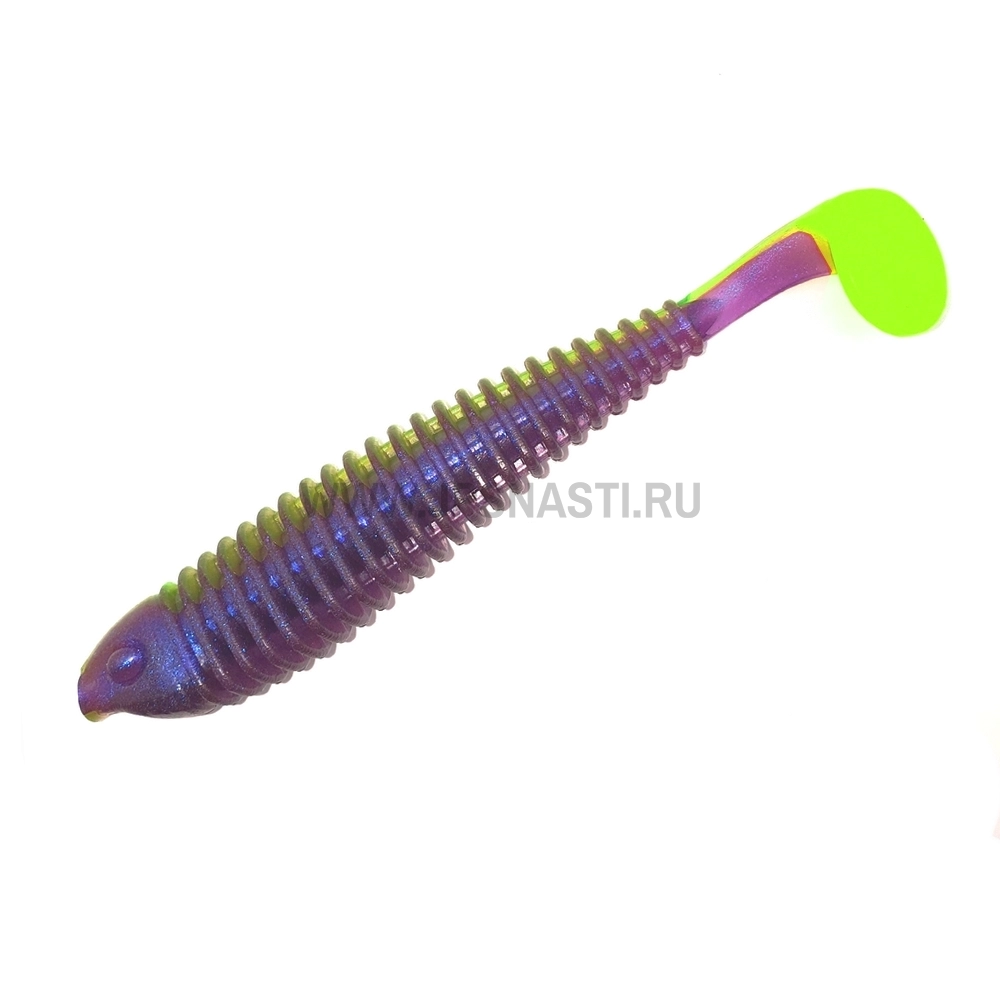 Силиконовые приманки Boroda Baits Shemaya 135, 310- Violet Pearl/Lemon, блистер