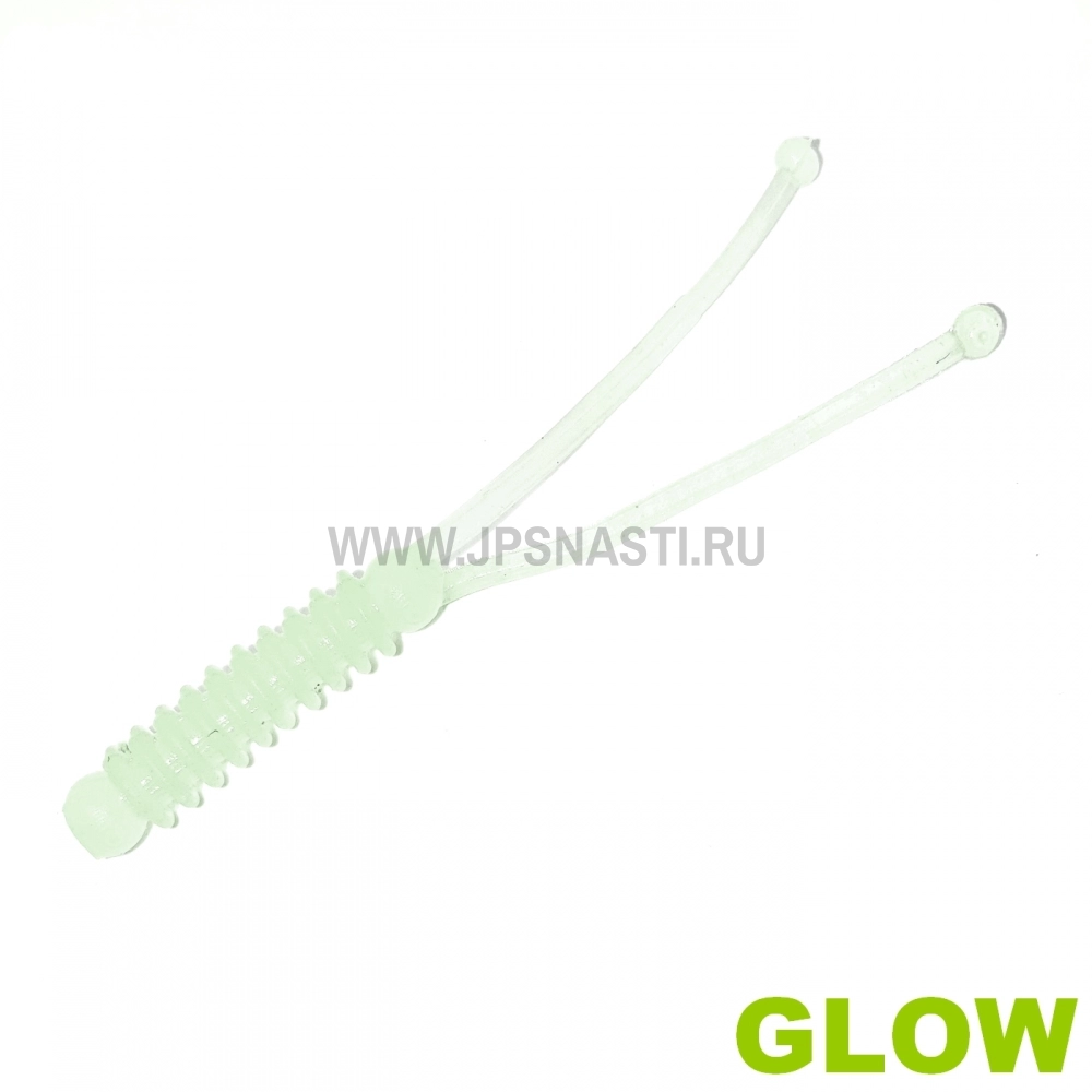 Силиконовые приманки Boroda Baits Plankton, RF 157 - Crystal Green Glow, рыба, блистер