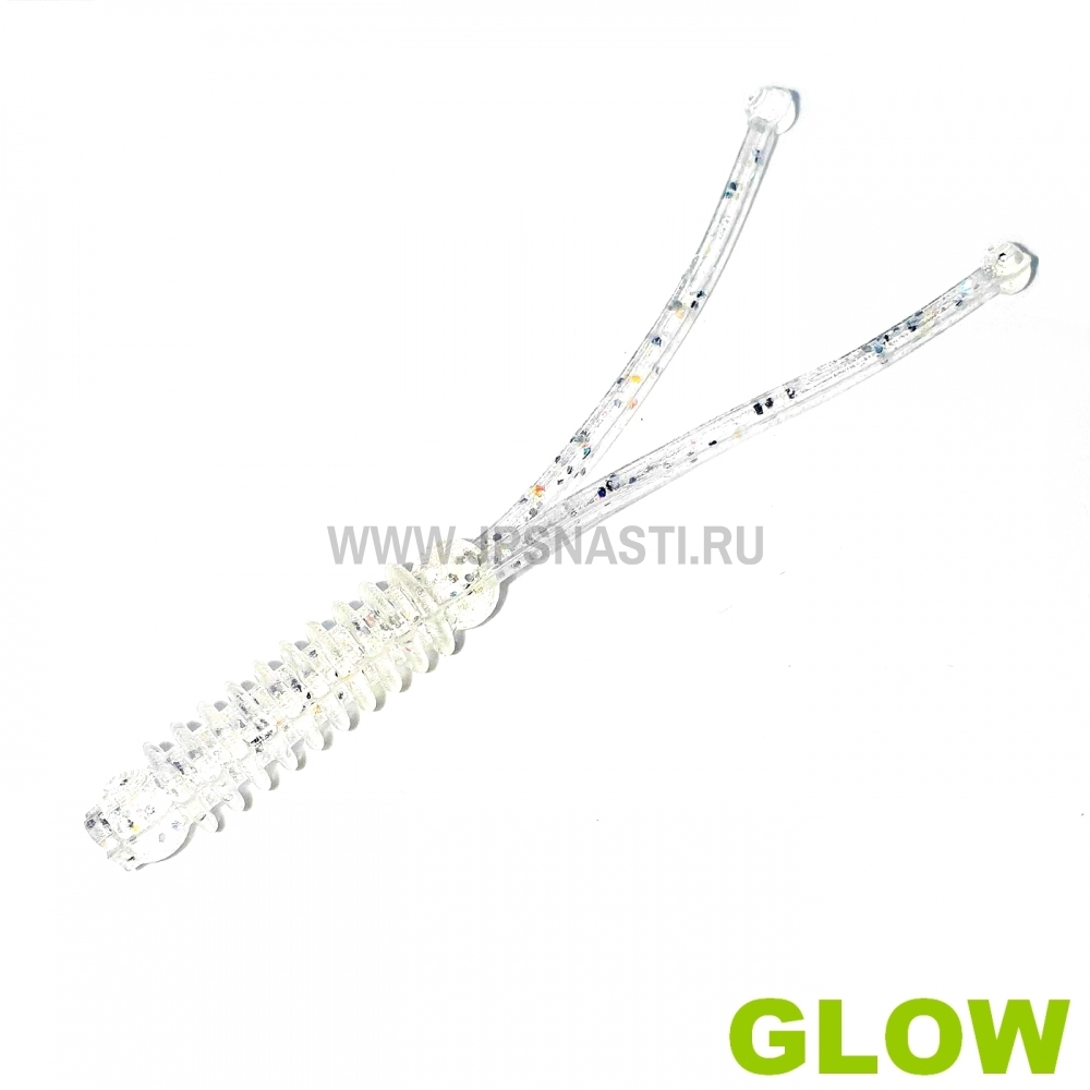 Силиконовые приманки Boroda Baits Plankton, RF 162 - Crystal Silver Glow, рыба, блистер