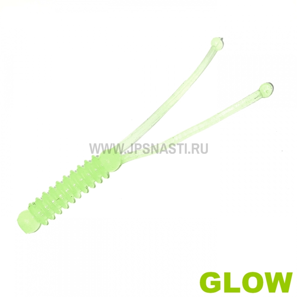 Силиконовые приманки Boroda Baits Plankton, RF 400 - Glow Green, рыба, блистер