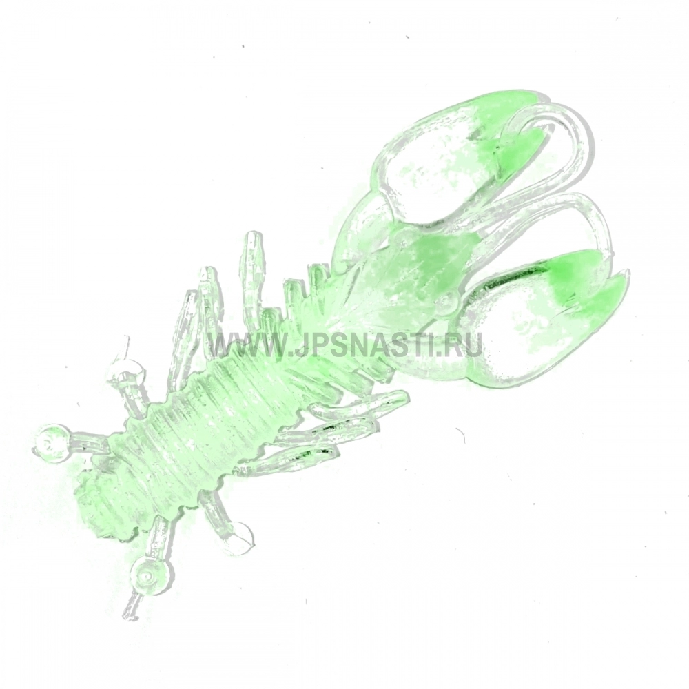 Силиконовые приманки Boroda Baits Crawler 45 Rock Fishing, #400 Glow Green, блистер