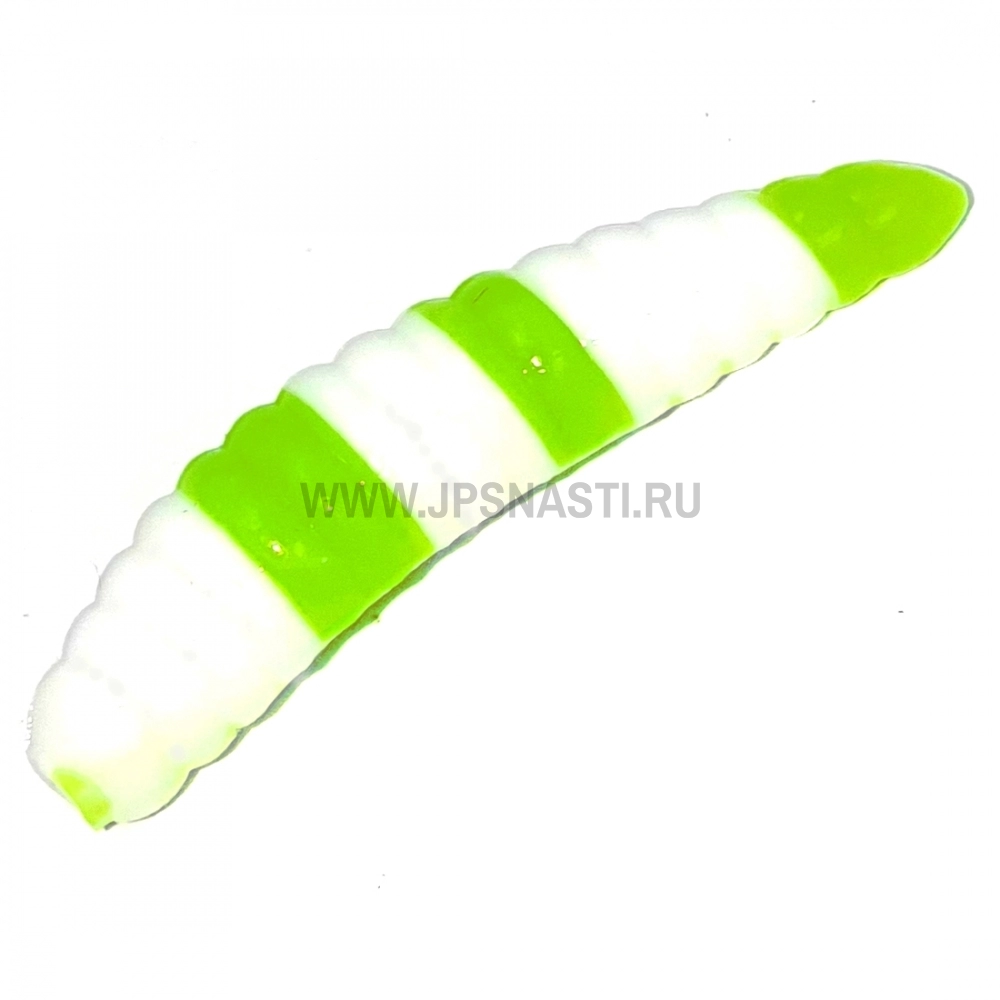 Силиконовые приманки Boroda Baits Salo 30 Zebra Style, белый-шартрез, сыр