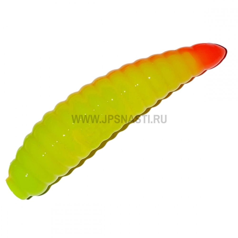 Силиконовые приманки Boroda Baits SiSiLiA 51, шартрез / оранжевый, сыр