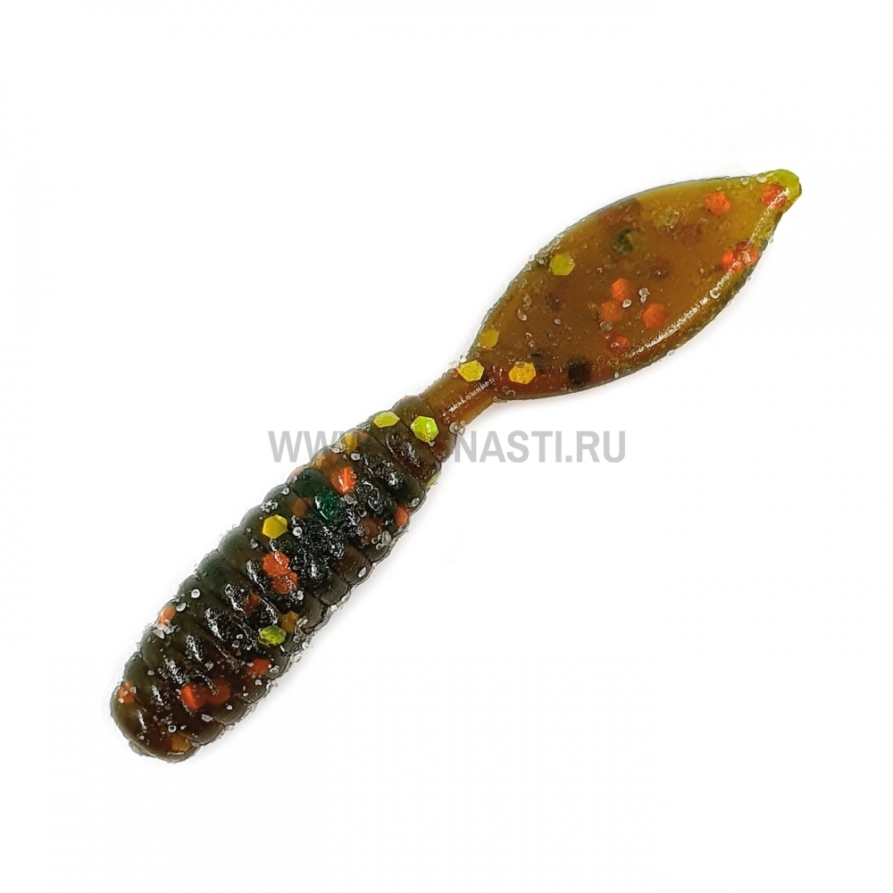 Силиконовые приманки MicroFishing Spade Tail, 1.5 inch, креветка, #18 отработка