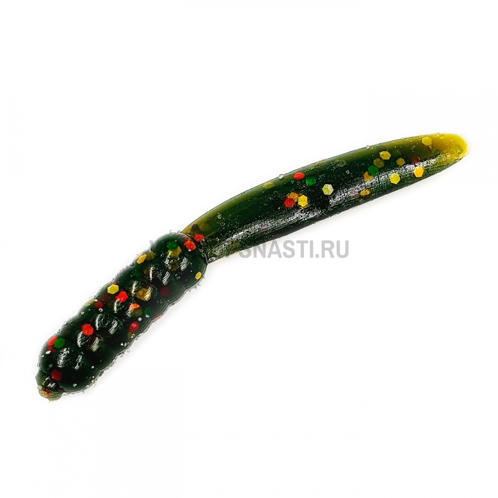 Силиконовые приманки MicroFishing Willow Tail, 2 inch, креветка, #19 арбуз