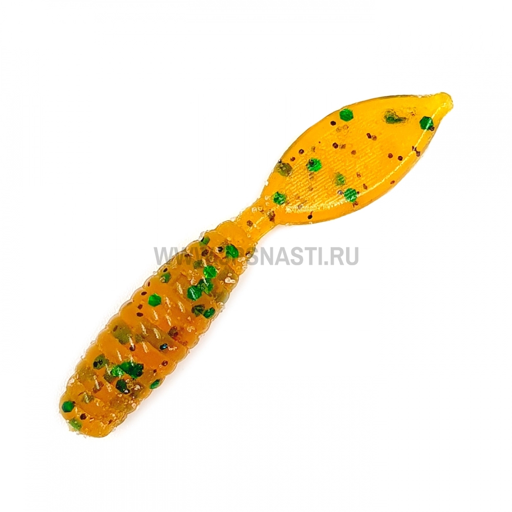 Силиконовые приманки MicroFishing Spade Tail, 1.5 inch, креветка, #пиво с перцем