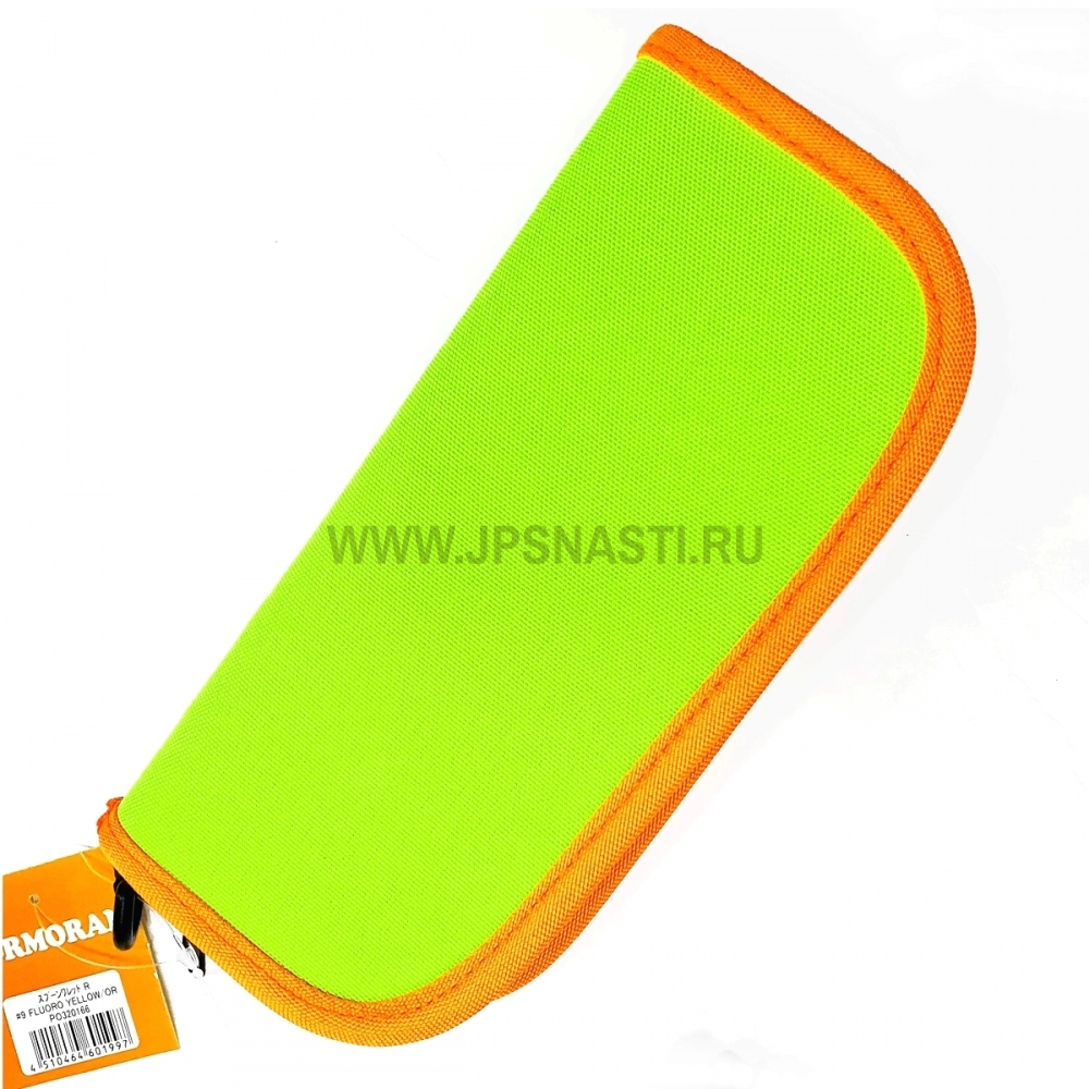 Кошелек для приманок Cormoran Spoon Wallet R, #9, Fluoro Yellow / Orange