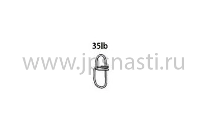 Застежки Yarie №551 CrossLock Snap Egi, #0, 35 Lb, 9 шт.