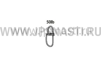 Застежки Yarie №551 CrossLock Snap Egi, #1, 50 Lb, 10 шт.