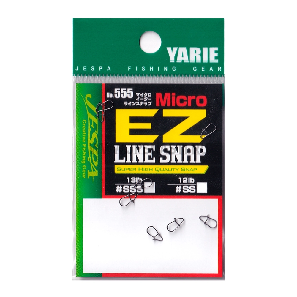 Застежки Yarie №555 Micro EZ Line Snap, #SSS, 13 Lb