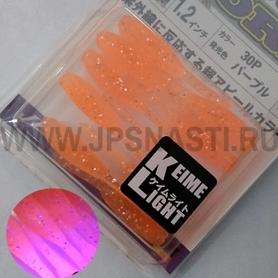 Силиконовая приманка Yarie №690 Aji Baku Worm 1.2", 30P