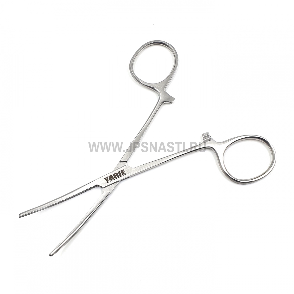 Щипцы Yarie №808 Professional Forceps Curve, 18 см, Large Ring, S-Lock