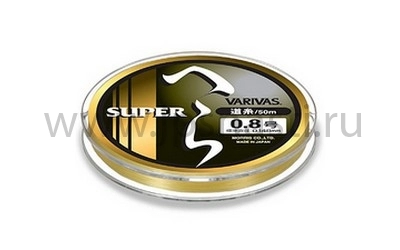 Леска для херабуны Varivas Super Hera Yellow, #0.8, 50 м, Желтый